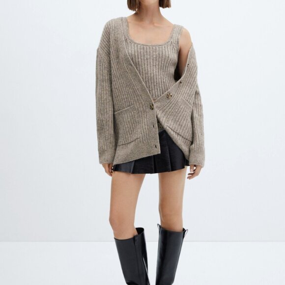 Mango Ribbed Strap Tank Top - Picture 4 of 5